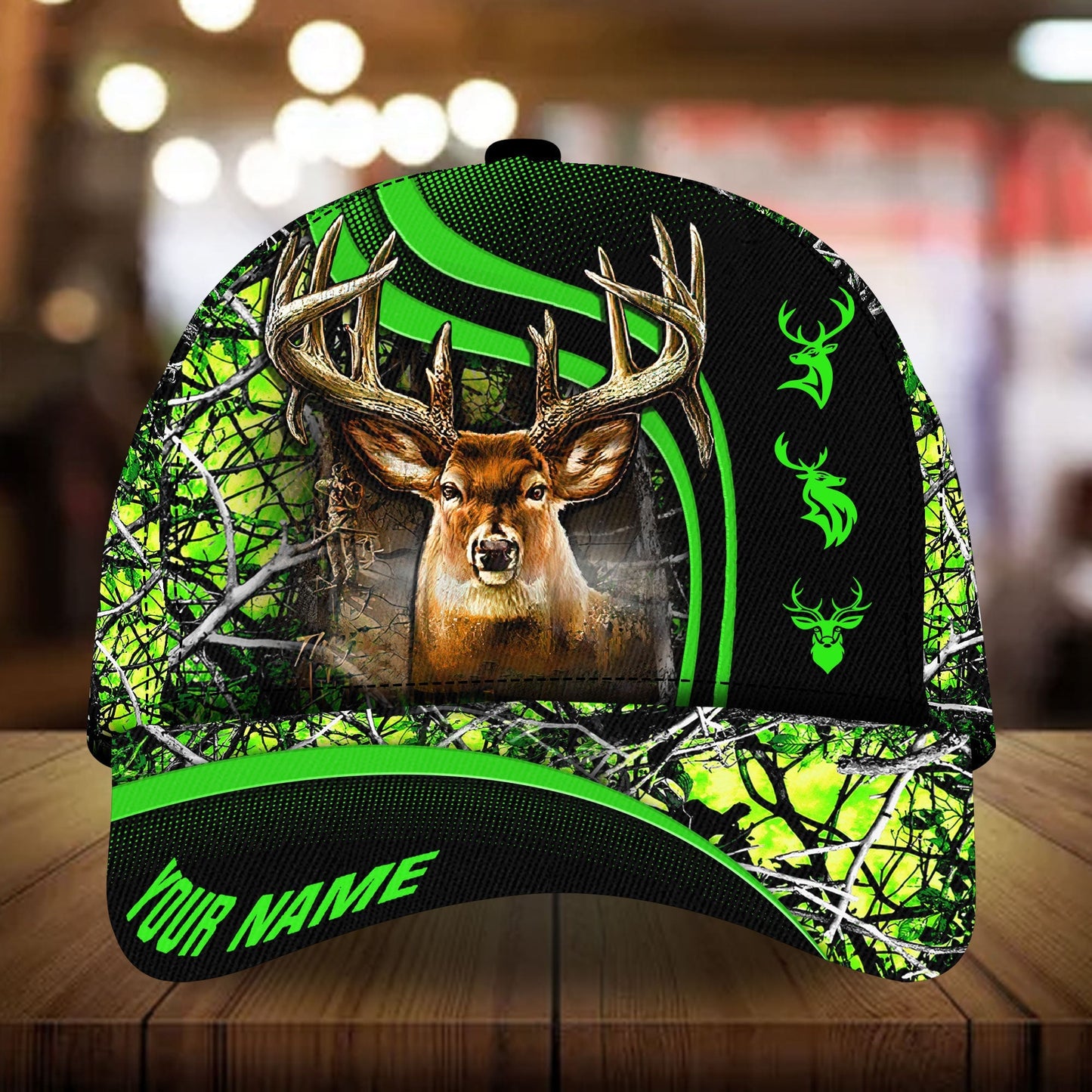 Green / One Size The Unique Premium Deer Hunting Personalized Classic Cap - CAPC34LIN160122 - Owls Matrix LTD