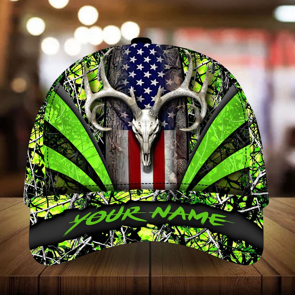 New Skull Deer Hunting Personalized – Classic Cap