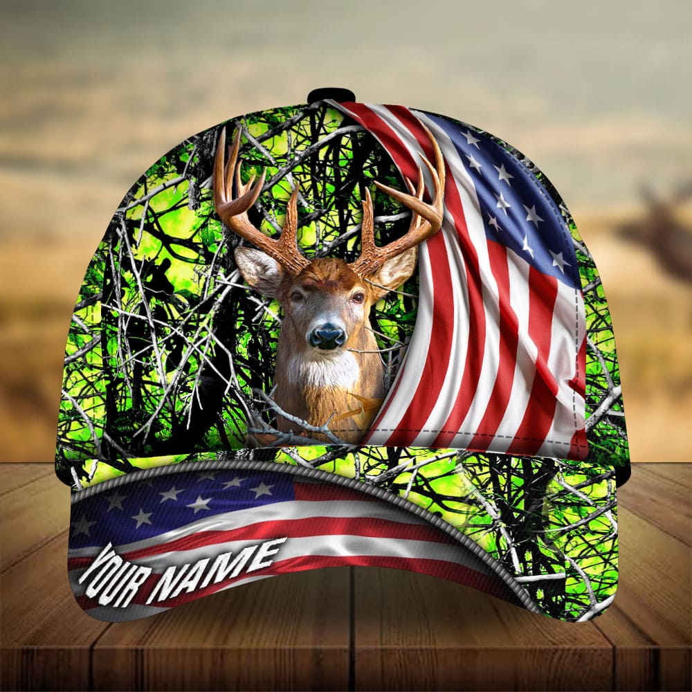 Premium New US Deer Hunting Personalized – Classic Cap