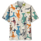 Hawaiian Shirt / Adults / S Greyhound Colorful Hawaiian Shirt