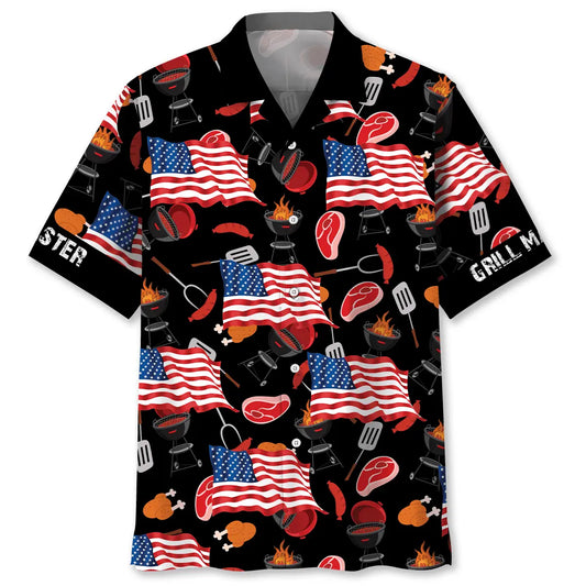 Hawaiian Shirt / Adults / S Grill Master The Man The Myth The Legend Hawaiian Shirt