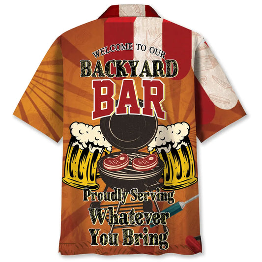 Hawaiian Shirt / Adults / S Grill Master Well Comeback To Our Backyard Bar Proud Hawaiian Shirt