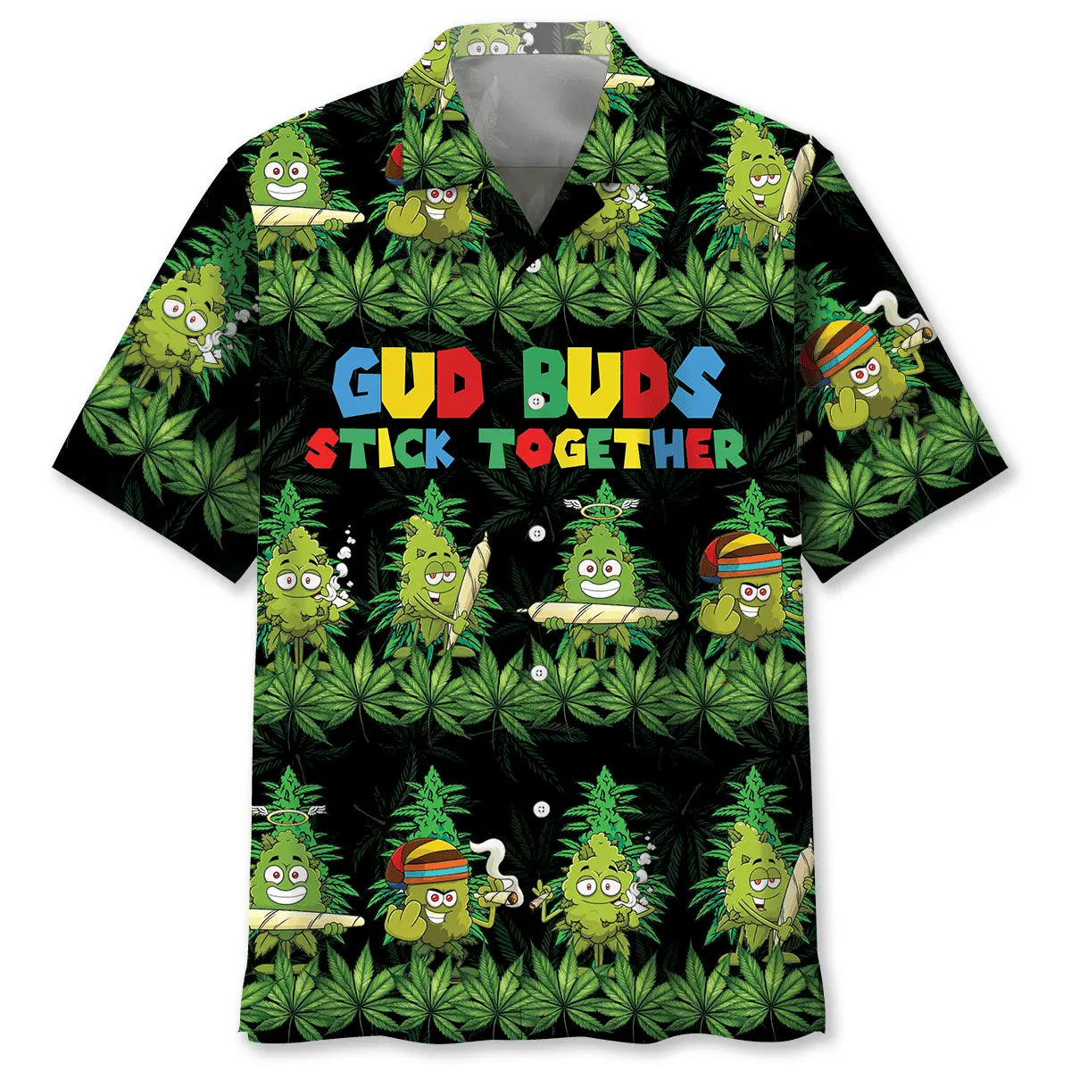 Hawaiian Shirt / Adults / S Gud Buds Stick Together Hawaiian Shirt