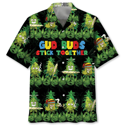 Hawaiian Shirt / Adults / S Gud Buds Stick Together Hawaiian Shirt