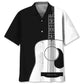 Hawaiian Shirt / Adults / S Guitar Black And White Pattern Hawaiian Shirt