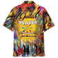 Hawaiian Shirt / Adults / S Guitar Player Same As Normal Guy Just Much Cooler Hawaiian Shirt