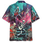 Guitar Skeleton Halloween Night Hawaiian Shirt