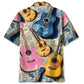Guitar Vintage Newspaper Hawaiian Shirt