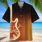 Gun Guitar Vintage Style Hawaiian Shirt