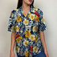 Hairstylist Unisex Hawaiian Shirt Aloha Shirt Summer Vibe with flower and tools pattern