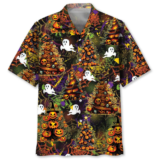 Hawaiian Shirt / Adults / S Halloween Christmas Tree Hawaiian Shirt