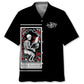 Hawaiian Shirt / Adults / S Halloween Skeleton Plays Piano Tarot Card Hawaiian Shirt