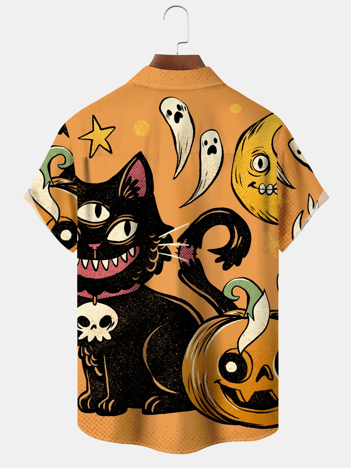 Halloween Vintage Cat Pumpkin Holiday Hawaiian Shirt
