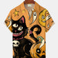 Hawaiian Shirt / Adults / S Halloween Vintage Cat Pumpkin Holiday Hawaiian Shirt