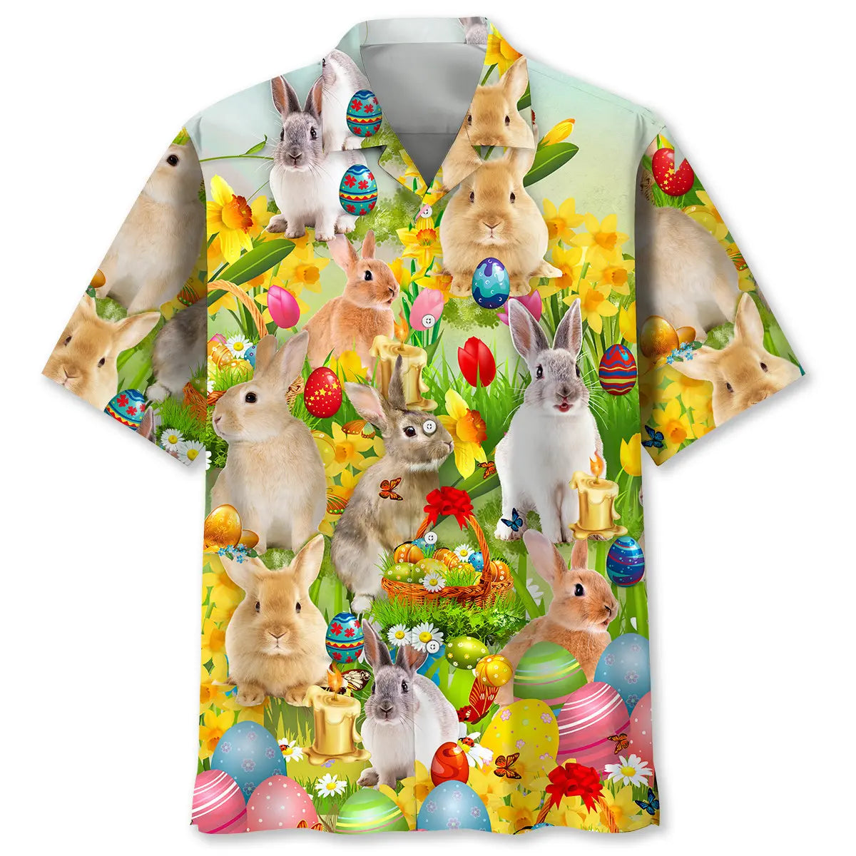 Hawaiian Shirt / Adults / S Happy Easter Day Hawaiian Shirt