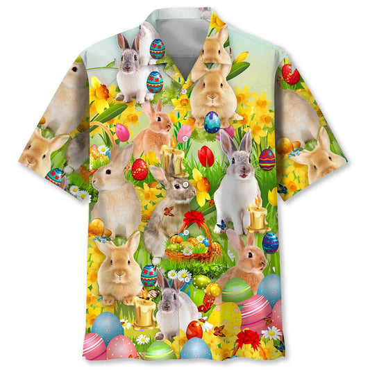 Hawaiian Shirt / Adults / S Happy Easter Day Hawaiian Shirt