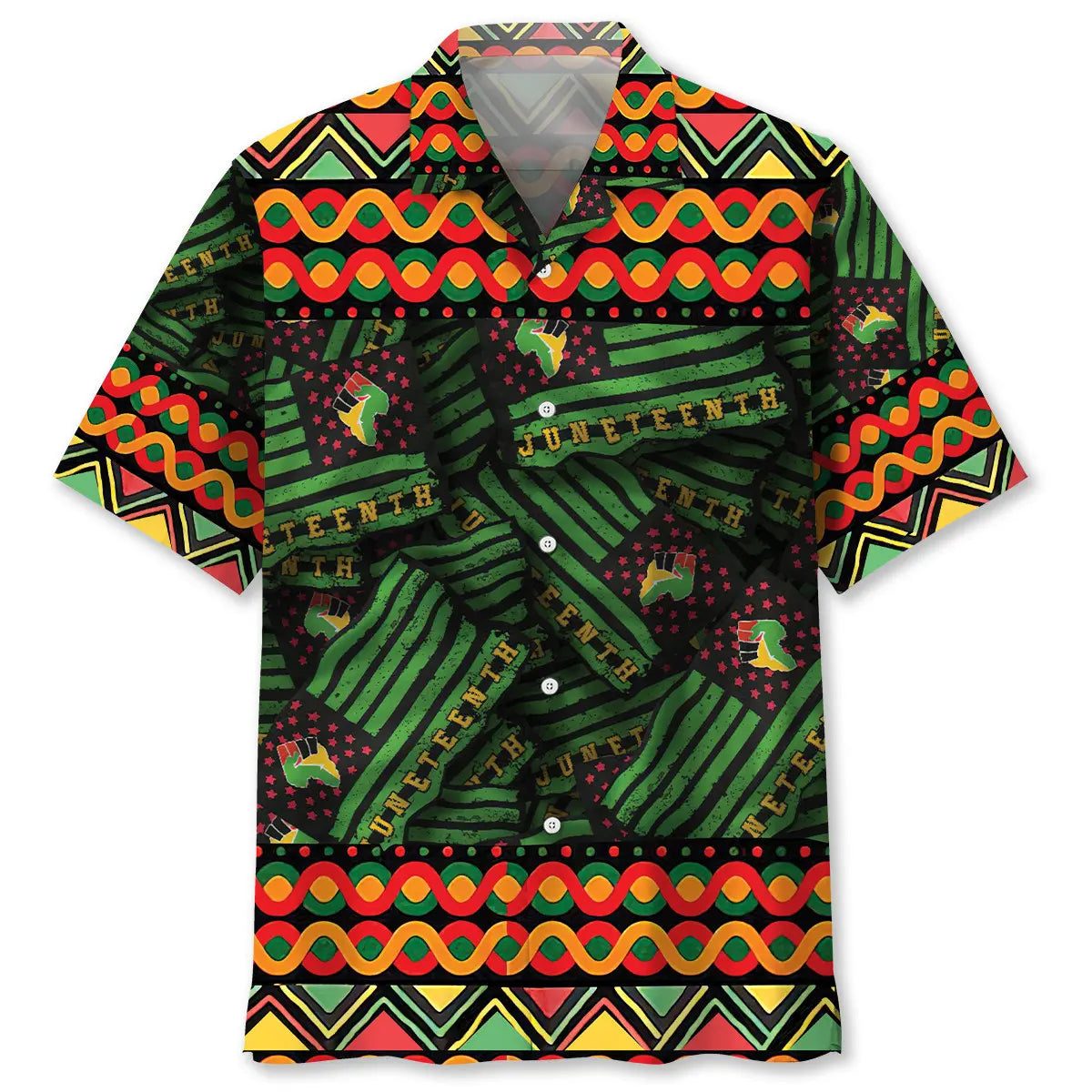 Hawaiian Shirt / Adults / S Happy Juneteenth Hawaiian Shirt