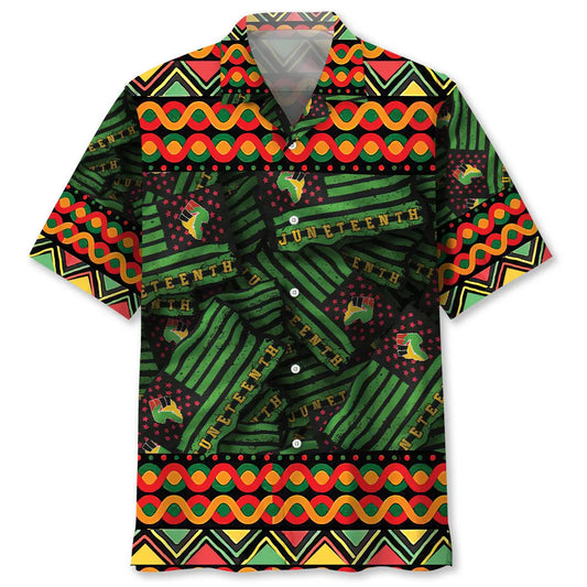 Hawaiian Shirt / Adults / S Happy Juneteenth Hawaiian Shirt