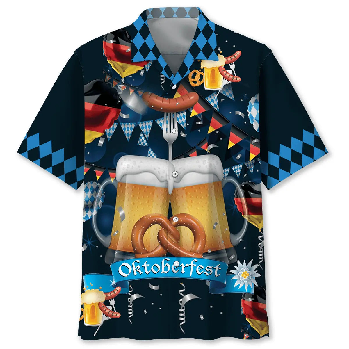 Hawaiian Shirt / Adults / S Happy Oktoberfest Celebration Hawaiian Shirt