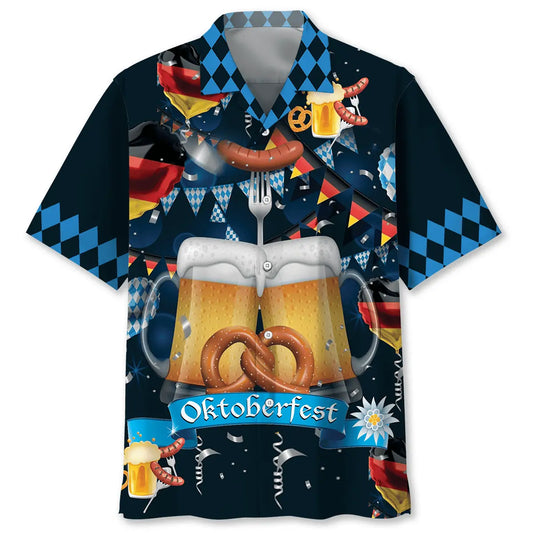 Hawaiian Shirt / Adults / S Happy Oktoberfest Celebration Hawaiian Shirt