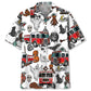 Hawaiian Shirt / Adults / S Haunted Firefighter Trucks Hawaiian Shirt