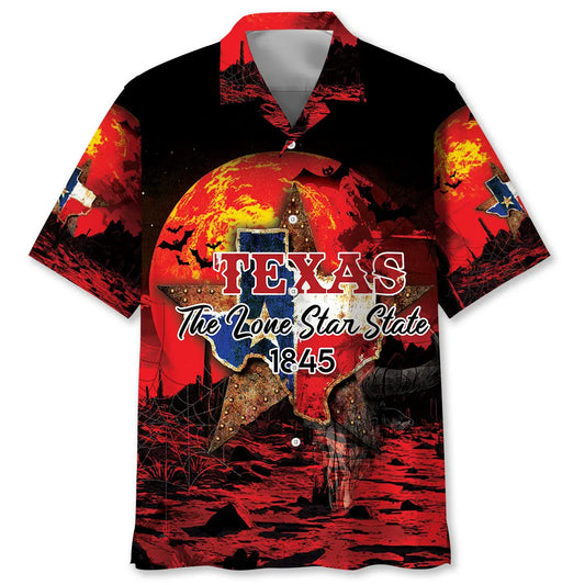 Hawaiian Shirt / Adults / S Haunted The Lone Star State Hawaiian Shirt