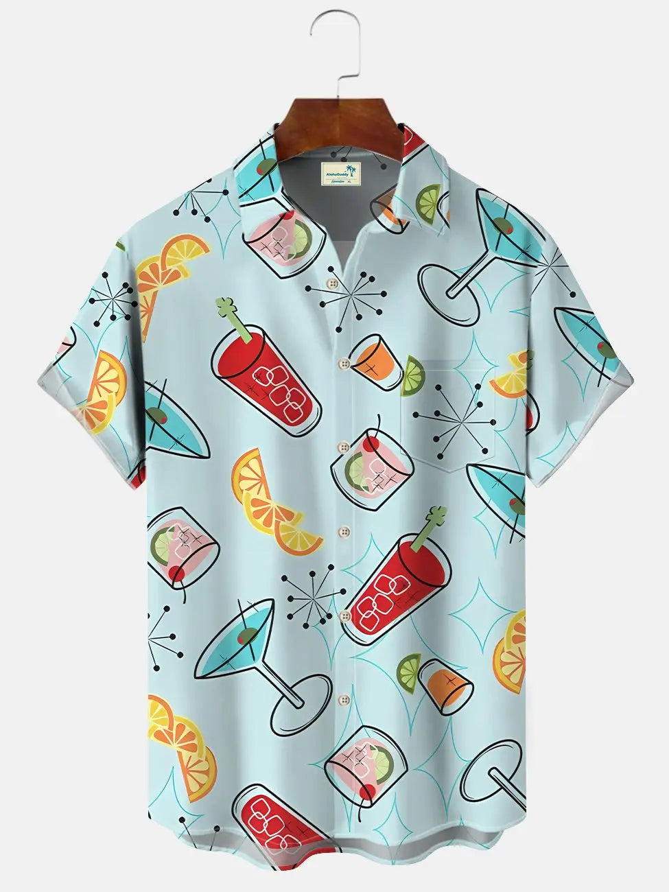 Hawaiian Shirt / Adults / S Hawaiian Aloha Tiki Cocktail Hawaiian Shirt