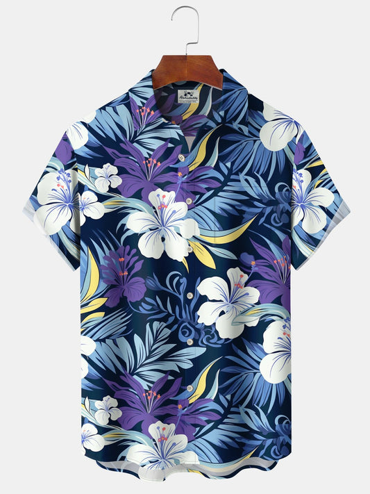 Hawaiian Shirt / Adults / S Hawaiian Aloha Tropical Floral Beach Vacation Hawaiian Shirt