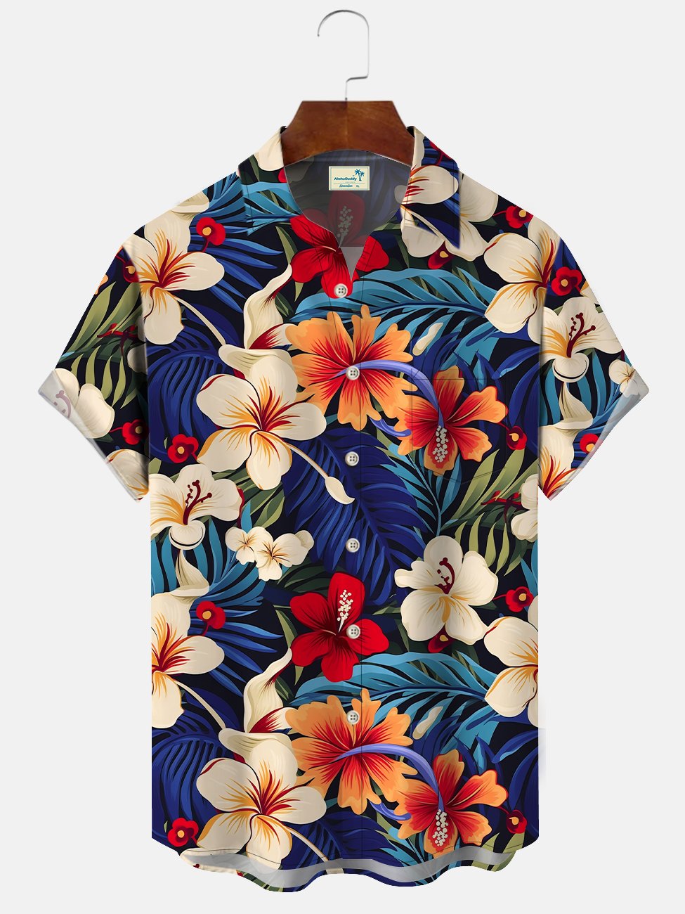 Hawaiian Shirt / Adults / S Hawaiian Beach Vacation Tropical Floral Aloha Hawaiian Shirt