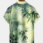 Hawaiian Ombre Tie-Dye Floral Bamboo Hawaiian Shirt
