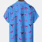 Hawaiian Tropical Beach Flamingo Vintage Vacation Hawaiian Shirt