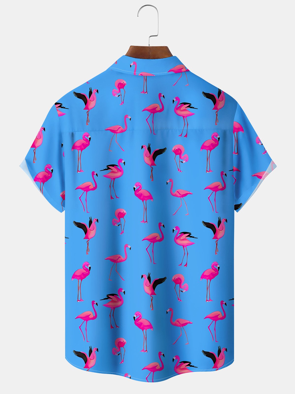 Hawaiian Tropical Beach Flamingo Vintage Vacation Hawaiian Shirt