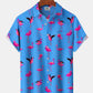 Hawaiian Shirt / Adults / S Hawaiian Tropical Beach Flamingo Vintage Vacation Hawaiian Shirt