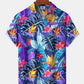 Hawaiian Shirt / Adults / S Hawaiian Tropical Floral Hibiscus Ombre Holiday Hawaiian Shirt