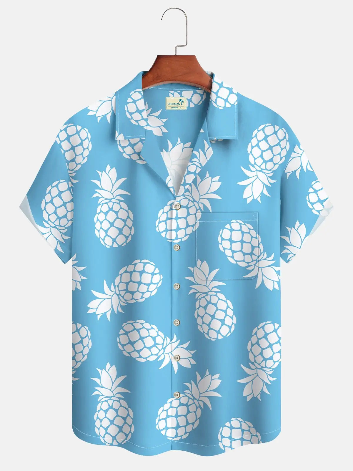 Hawaiian Shirt / Adults / S Hawaiian Tropical Fruit Classic Aloha Pineapple Camp Hawaiian Shirt