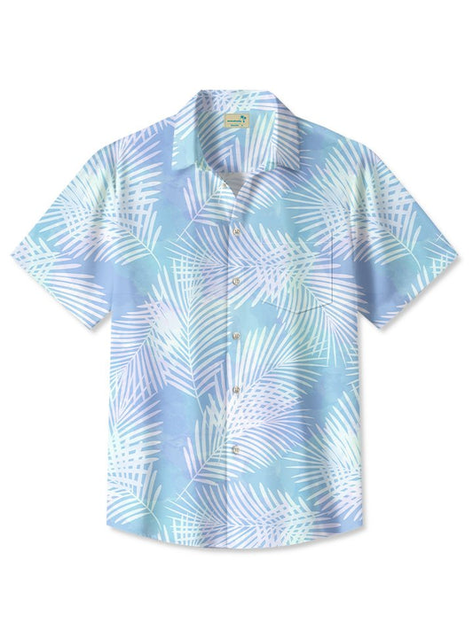 Hawaiian Shirt / Adults / S Hawaiian Tropical Leaves Floral Ombre Beach Breathable Hawaiian Shirt