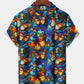 Hawaiian Shirt / Adults / S Hawaiian Vacation Floral 3D Gradient Butterfly Hawaiian Shirt