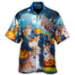 Dog Love Halloween Fun Art Design - Hawaiian Shirt