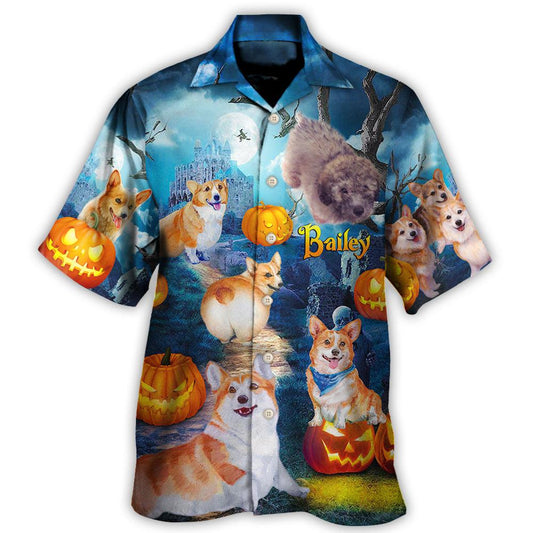 Dog Love Halloween Fun Art Design - Hawaiian Shirt