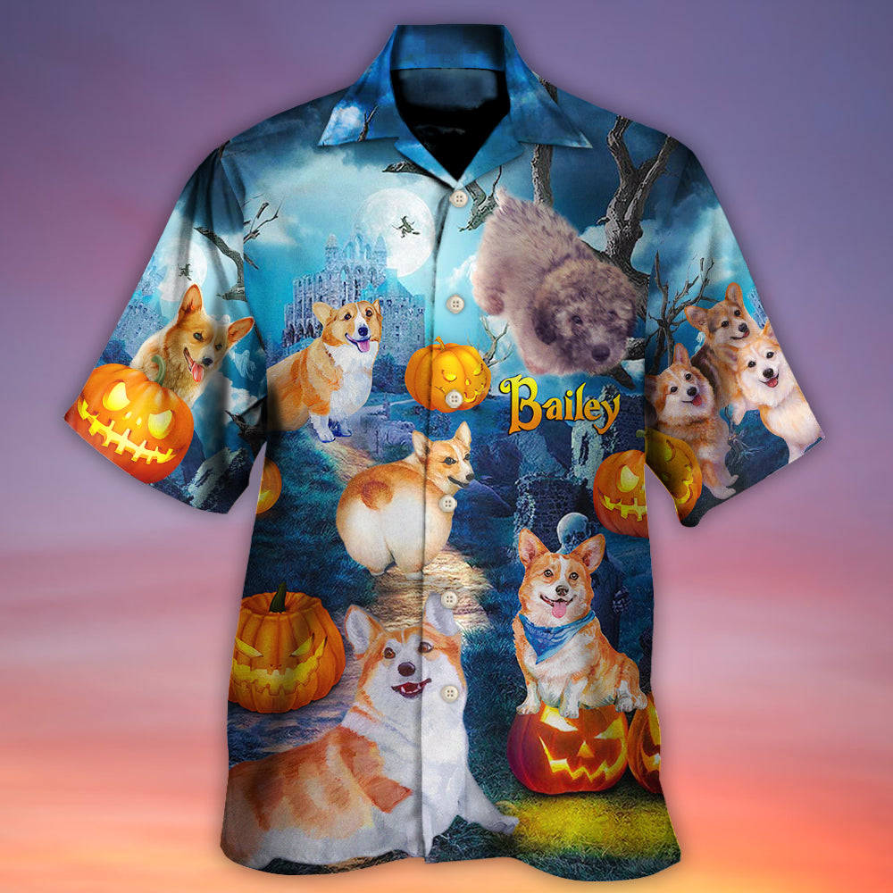 Dog Love Halloween Fun Art Design - Hawaiian Shirt