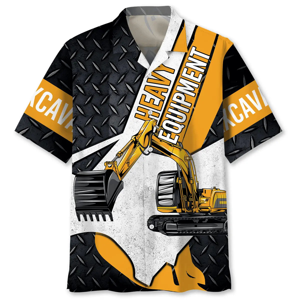 Hawaiian Shirt / Adults / S Heavy Equipment Excavator Hawaiian Shirt