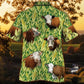 Hereford Cattle Hawaiian Shirt Men Cow Lovers Short Sleeve Hawaiian Aloha Shirt