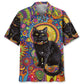 Hawaiian Shirt / Adults / S Hippie Black Cat Hawaiian Shirt