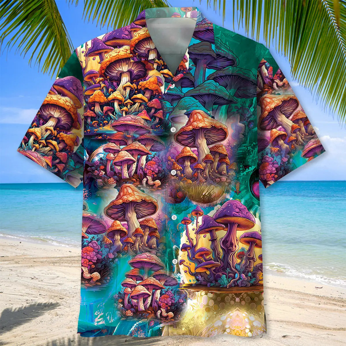 Hippie Mushroom Hawaiian Shirt