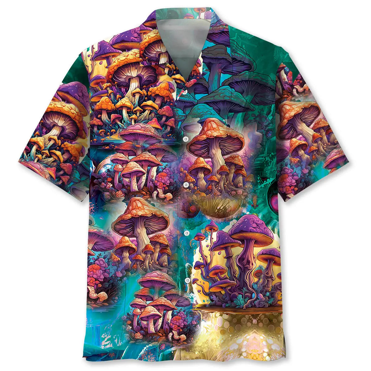 Hawaiian Shirt / Adults / S Hippie Mushroom Hawaiian Shirt