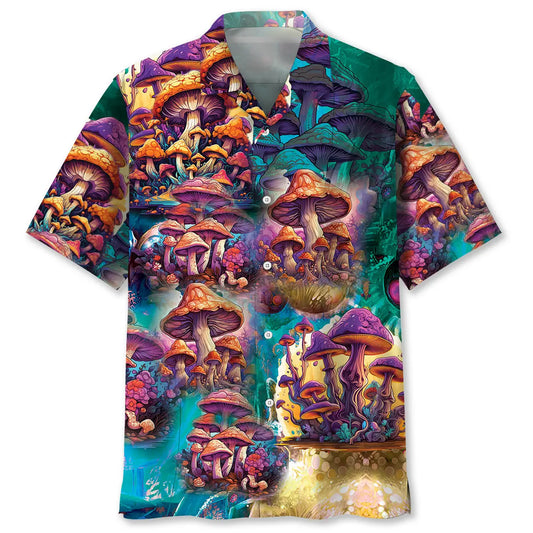Hawaiian Shirt / Adults / S Hippie Mushroom Hawaiian Shirt