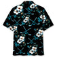 Hockey Tropical Blue Hawaiian Shirt