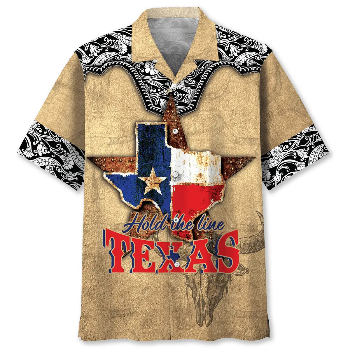 Hawaiian Shirt / Adults / S Hold The Line Texas Hawaiian Shirt