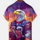 Holiday American Flag Eagle Independence Day American Football Hawaiian Shirt