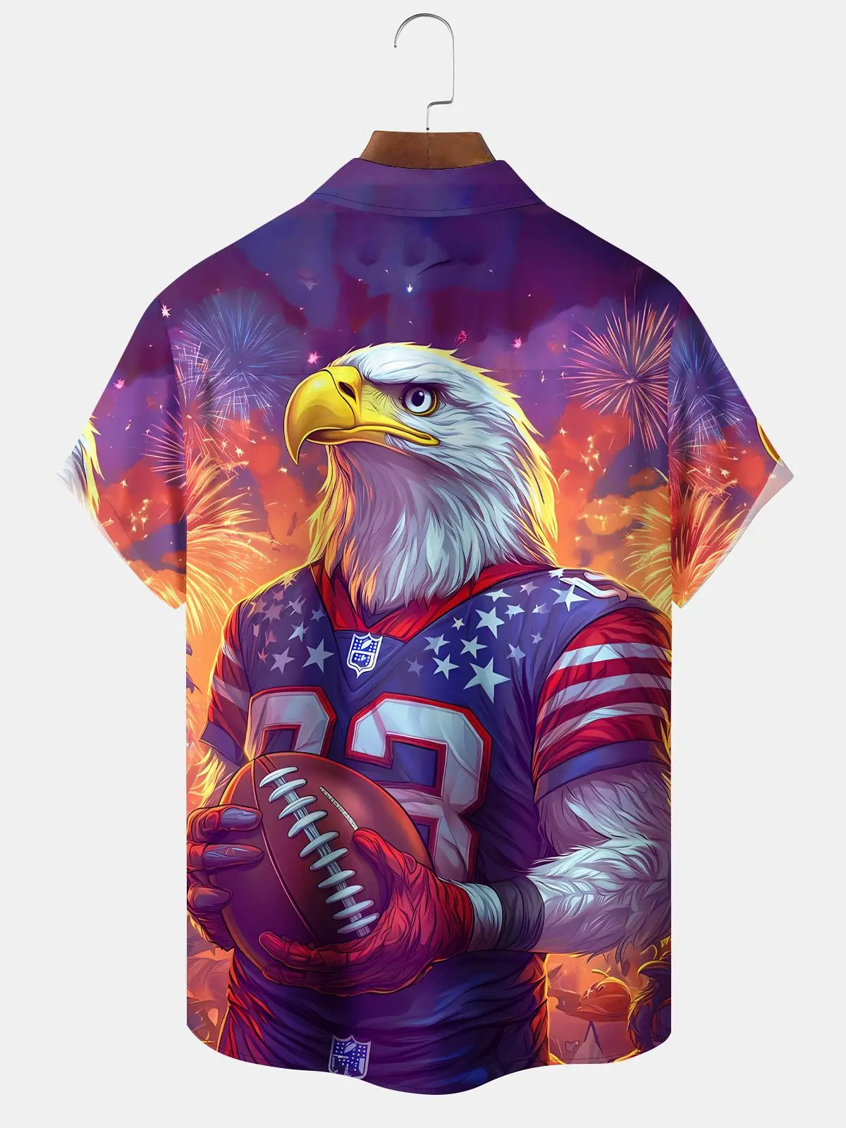 Holiday American Flag Eagle Independence Day American Football Hawaiian Shirt